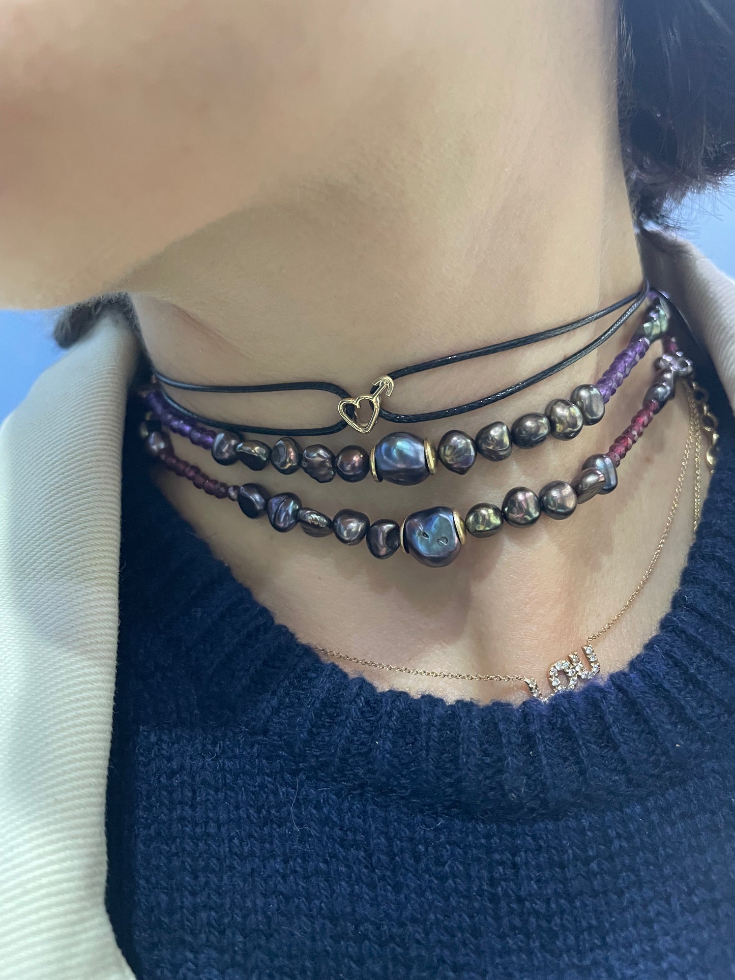LaLou x Malegou - Collana in oro 18kt Maschietto
