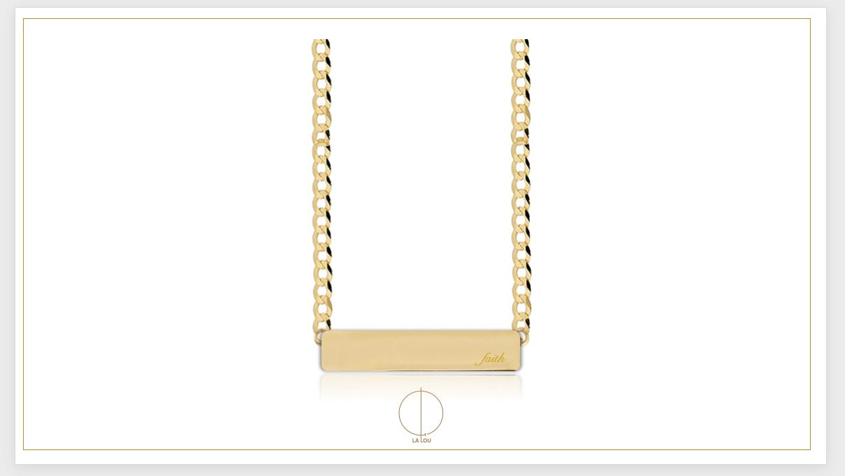 Faith - collana groumette in oro 18kt