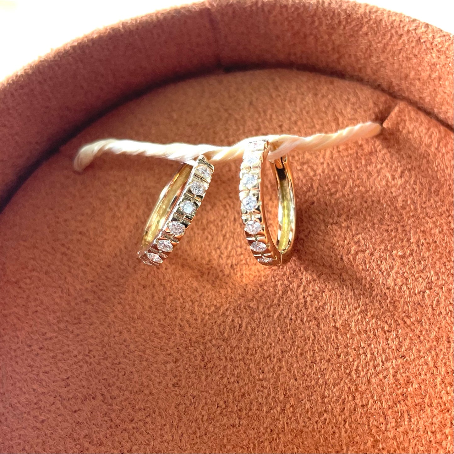 again, again - cerchi in oro 18kt con diamanti