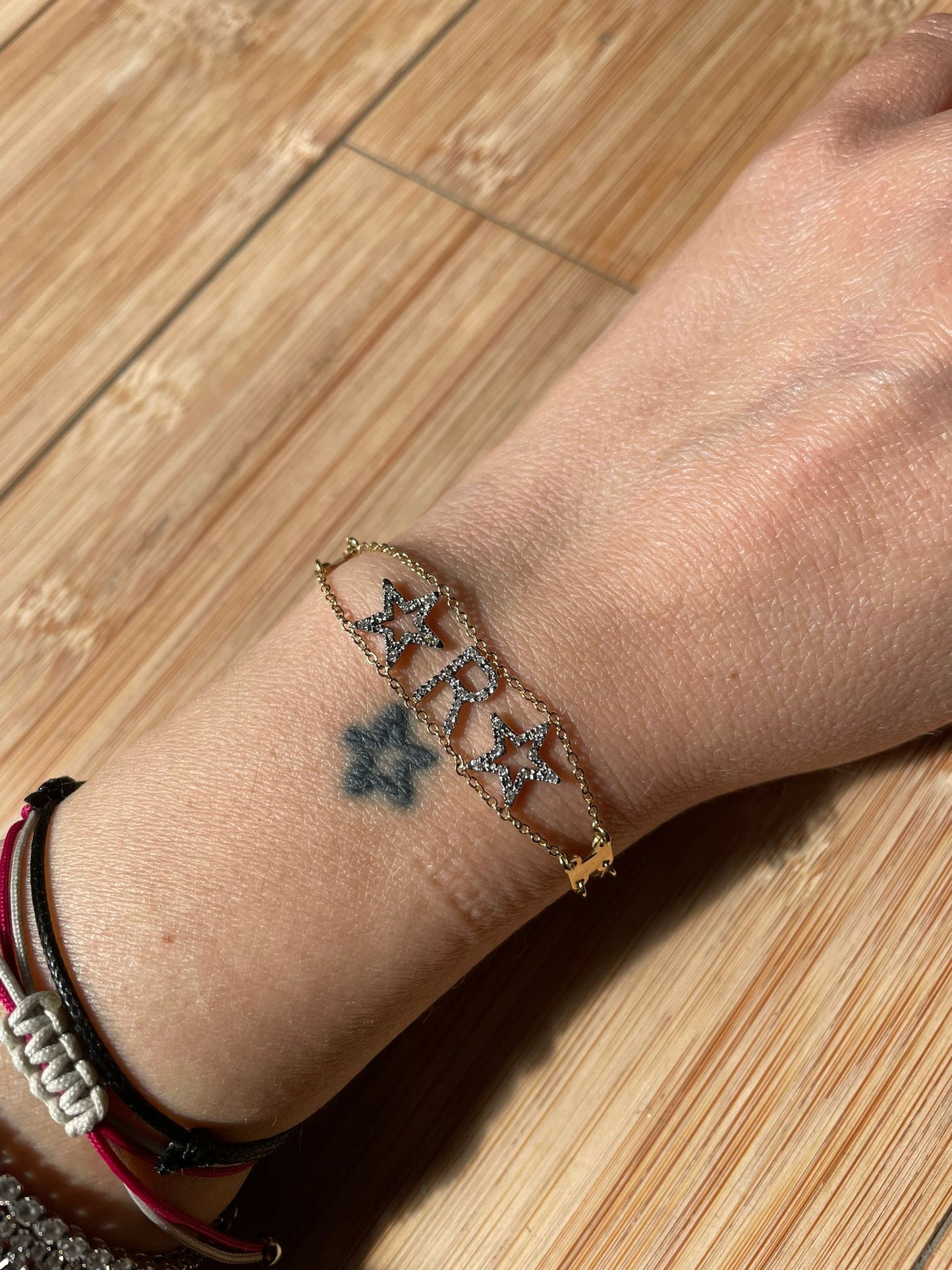 .R. bracciale in oro bicolore 18kt e diamanti