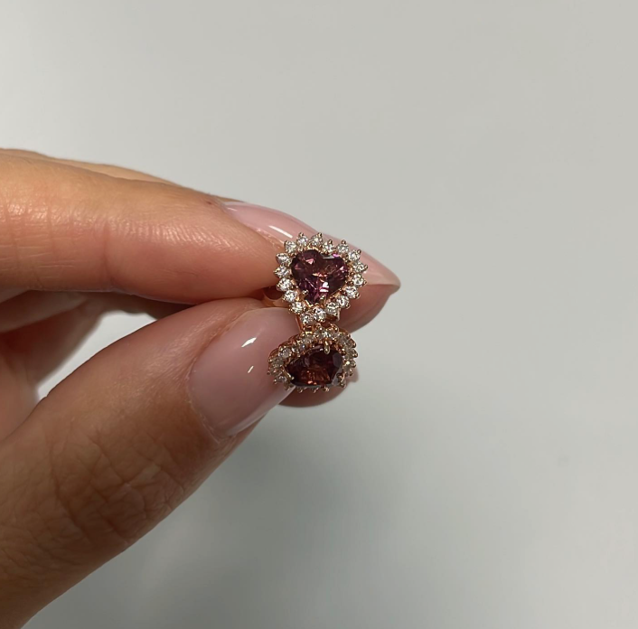 Valentine - orecchini in oro rosa 18kt