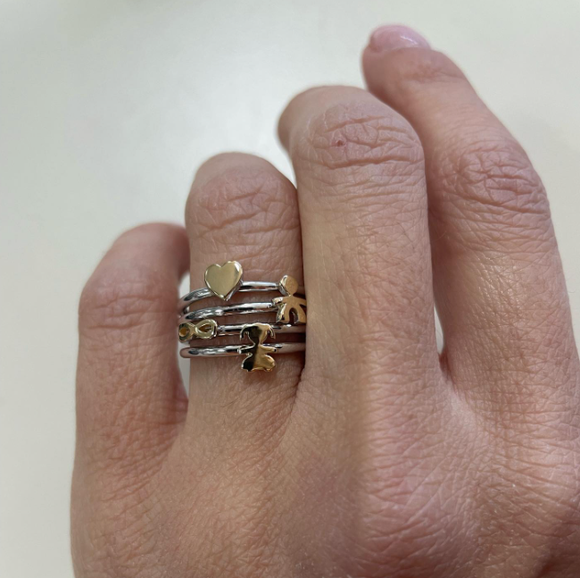 La Fam - anello in oro bicolore 18kt