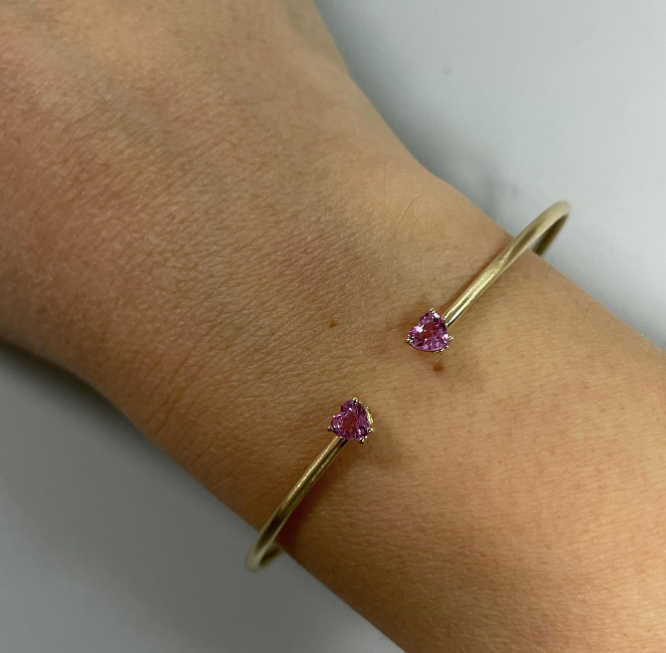 La Milly - bracciale in oro giallo sabbiato 18kt