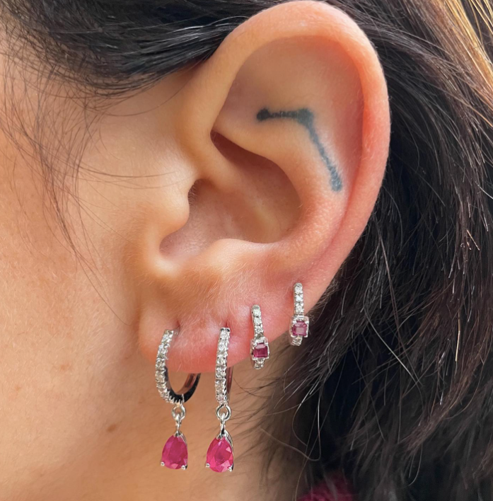 La Filly - orecchini in oro bianco 18kt