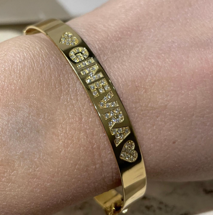 Bracciale manetta in oro 18kt