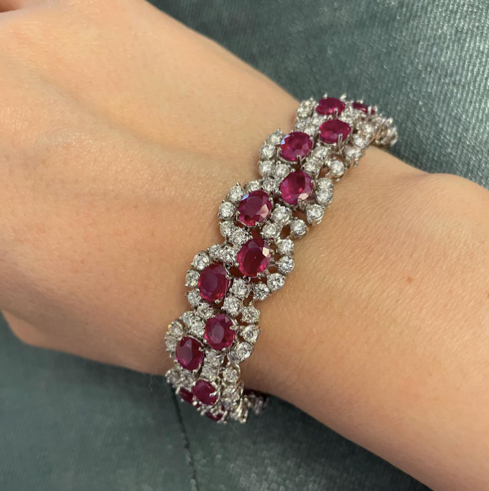 Ruby - bracciale in oro 18kt e rubini