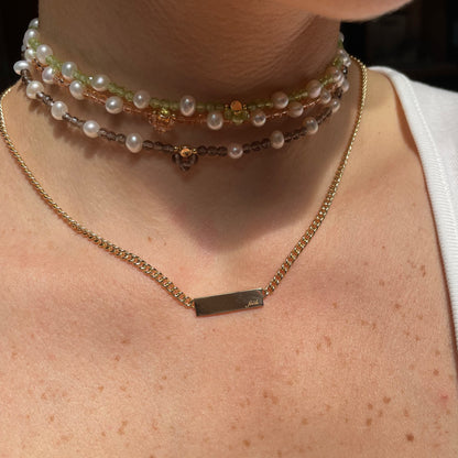 Faith - collana groumette in oro 18kt