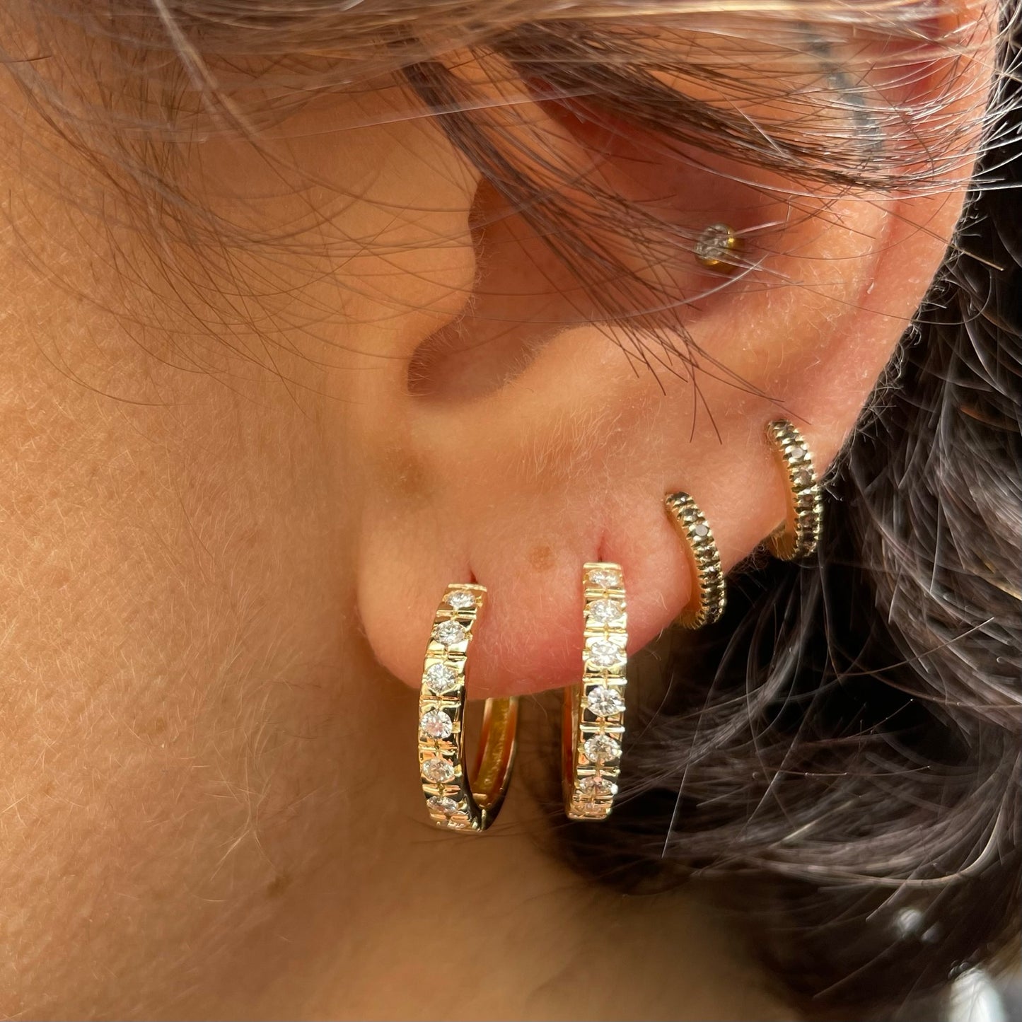 again, again - cerchi in oro 18kt con diamanti