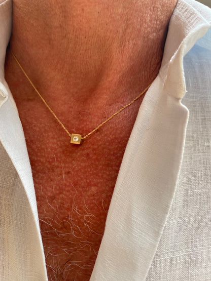 .DaDo. -ciondolo in oro 18kt con diamante