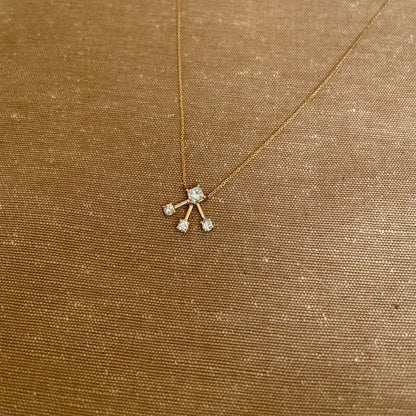 .congiunzioni. - collana in oro 18kt con diamanti