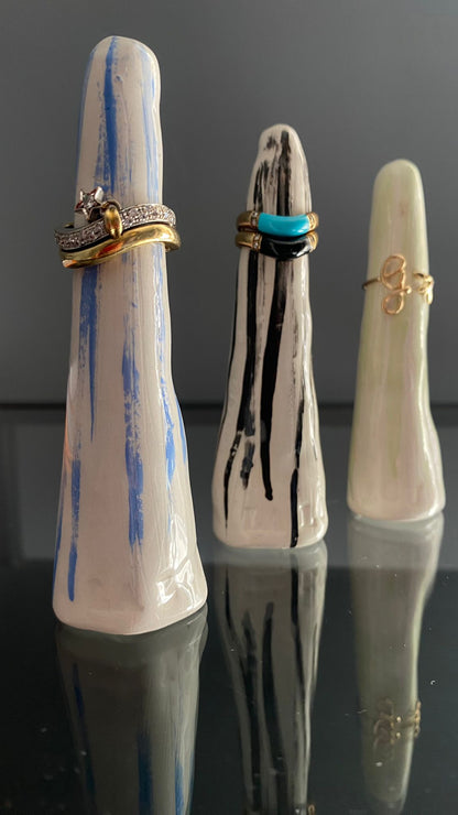 Porta anelli in ceramica verde chiaro