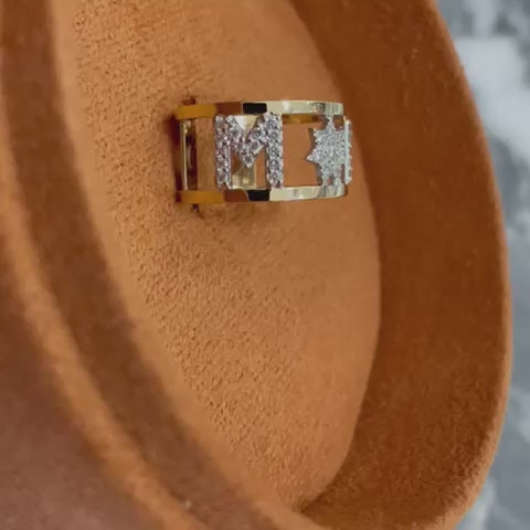 MP - anello in oro 18kt e diamanti