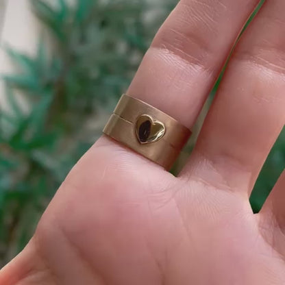 La Luce - anello fascia in oro giallo 18kt