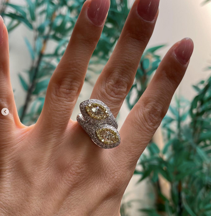 Oppo - Anello in oro bianco 18kt