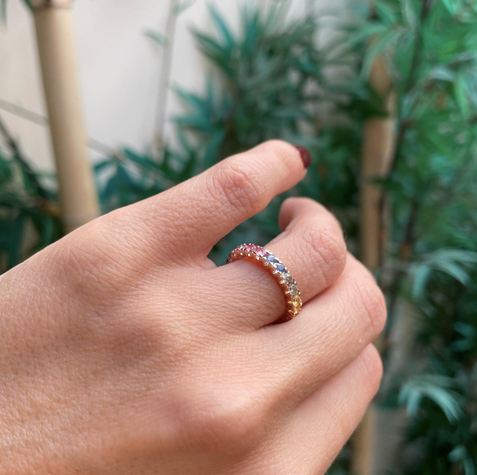 La Ludo - veretta in oro rosa 18kt