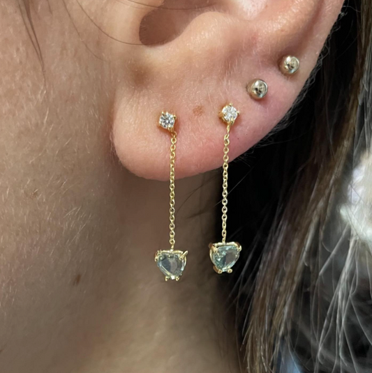 Are - orecchini pendenti in oro 18kt