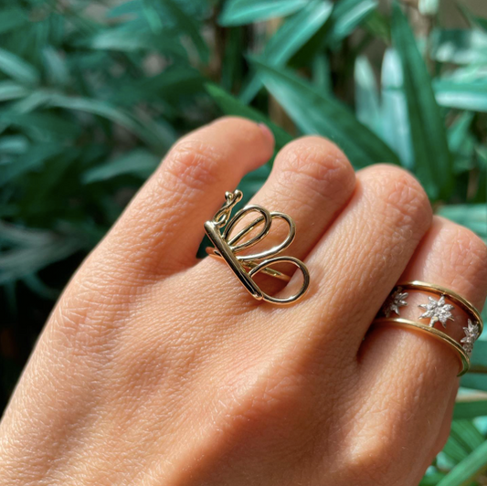 La Mariposa - anello farfalla in oro 18kt