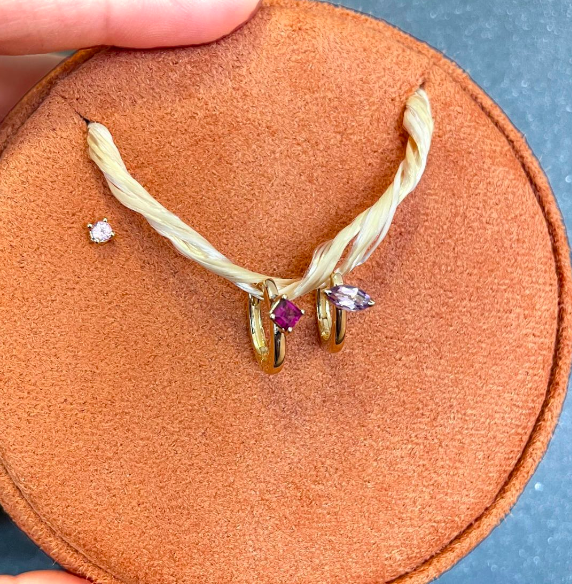 Cerchietti in oro 18kt con forme