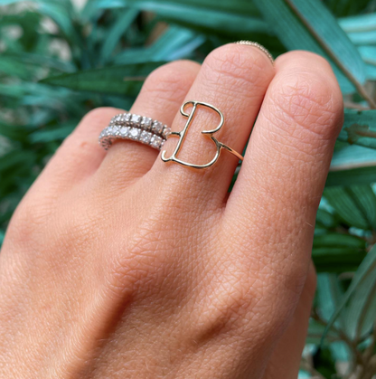 Anello filo in oro 18kt