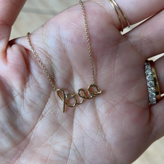 Collana nome a filo