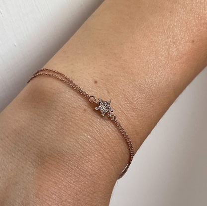 Bracciale con scritta o simbolo in oro 18kt e diamanti