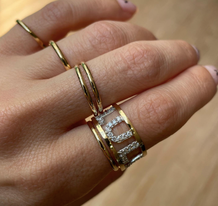 Lulu - anello in oro 18kt e diamanti