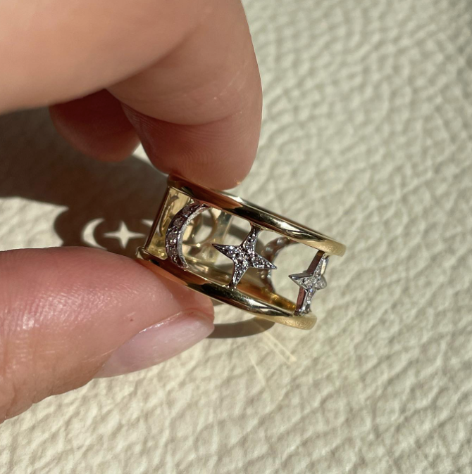 Lulu - anello in oro 18kt e diamanti
