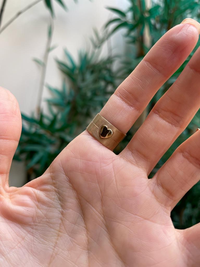 La Luce - anello fascia in oro giallo 18kt