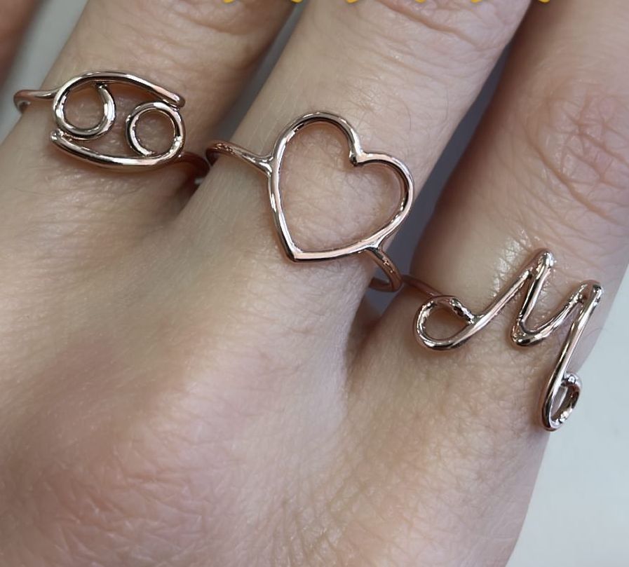 Anello filo in oro 18kt