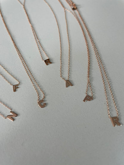 Iniziali - collana i oro 18kt