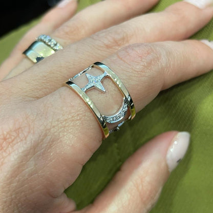 Lulu - anello in oro 18kt e diamanti