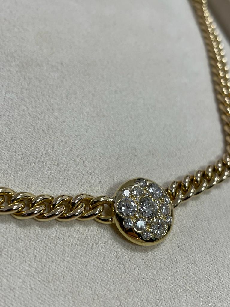 Tu - collana in oro 18kt con diamanti